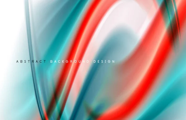 Abstract background - fluid color gradient waves, with dynamic motion line effect. Vector Illustration For Wallpaper, Banner, Background, Card, Book Illustration, landing page — 스톡 벡터