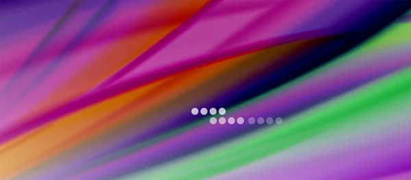 波線抽象的な背景、虹のスタイルの色と滑らかなシルクのデザイン。液体の流体色波。ベクターイラスト — ストックベクタ