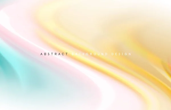 Abstract background - fluid color gradient waves, with dynamic motion line effect. Vector Illustration For Wallpaper, Banner, Background, Card, Book Illustration, landing page — 스톡 벡터