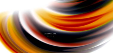 Beyaz, sıvı sıvı renk dalgalarında ipeksi çizgiler. Vector Illustrations for Duvar Kağıdı, Banner, Arkaplan, Kart, Kitap, İllüstrasyon, iniş sayfası, kapak, pankart, poster, afiş, el ilanı, tasarım