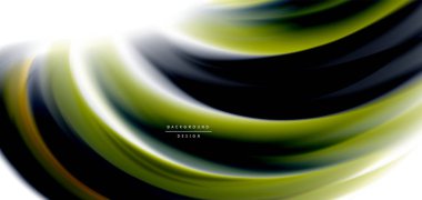 Beyaz, sıvı sıvı renk dalgalarında ipeksi çizgiler. Vector Illustrations for Duvar Kağıdı, Banner, Arkaplan, Kart, Kitap, İllüstrasyon, iniş sayfası, kapak, pankart, poster, afiş, el ilanı, tasarım