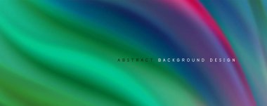 Gölgeli sıvı biçim çizgileri ve eğimli arkaplanda ışık salla