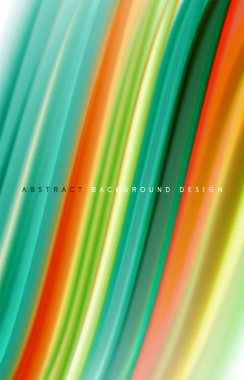 Soyut arkaplan - akışkan renk gradyan dalgaları, dinamik hareket çizgisi etkisi. Duvar Kağıdı, Sancak, Arkaplan, Kart, Kitap İllüstrasyonu, İniş Sayfası