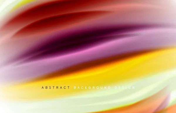 Abstract background - fluid color gradient waves, with dynamic motion line effect. Vector Illustration For Wallpaper, Banner, Background, Card, Book Illustration, landing page — 스톡 벡터