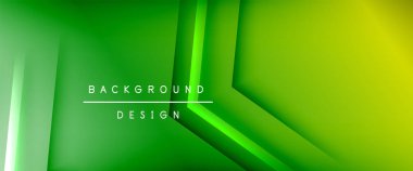 Ok çizgileri, gölgeli dijital şablon ve gradyan arka planda ışıklar. Dinamik düz çizgiler etkisi ile basit akışkan renk gradyan soyut arkaplan