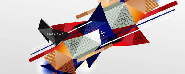 Fondo abstracto - moderno bajo poli triángulo formas patrón poligonal. Ilustración de vectores para fondos de pantalla, Banner, Fondo, Tarjeta, Ilustración de libros, landing page — Vector de stock