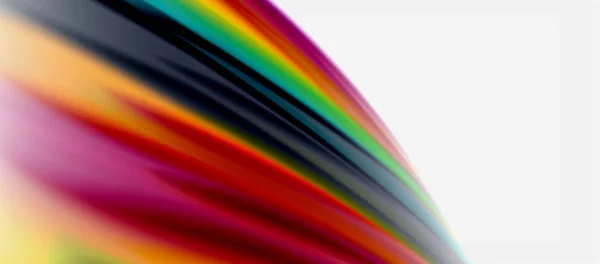 Líneas de onda fondo abstracto, diseño de seda suave con colores de estilo arco iris. Ondas líquidas de color fluido. Ilustración vectorial — Archivo Imágenes Vectoriales