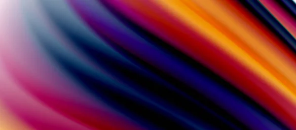 Líneas de onda fondo abstracto, diseño de seda suave con colores de estilo arco iris. Ondas líquidas de color fluido. Ilustración vectorial — Archivo Imágenes Vectoriales