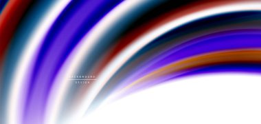 Beyaz, sıvı sıvı renk dalgalarında ipeksi çizgiler. Vector Illustrations for Duvar Kağıdı, Banner, Arkaplan, Kart, Kitap, İllüstrasyon, iniş sayfası, kapak, pankart, poster, afiş, el ilanı, tasarım