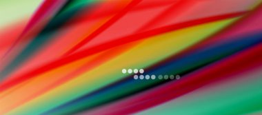 Dalga çizgileri soyut arkaplan, gökkuşağı tarzı renklerle düz ipek tasarım. Sıvı sıvı renk dalgaları. Vektör İllüstrasyonu