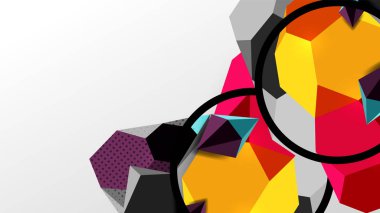 Abstract background - 3d polygonal geometric shapes composition. Vector Illustration For Wallpaper, Banner, Background, Card, Book Illustration, landing page
