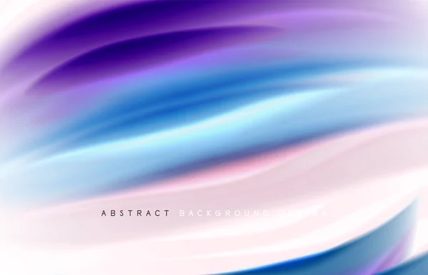 Abstract background - fluid color gradient waves, with dynamic motion line effect. Vector Illustration For Wallpaper, Banner, Background, Card, Book Illustration, landing page — Stock Vector