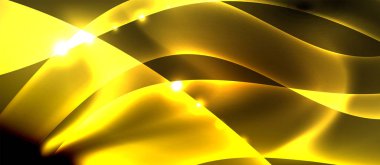 Abstract background. Shiny design neon waves with light effects, techno trendy design. Vector Illustration For Wallpaper, Banner, Background, Card, Book Illustration, landing page