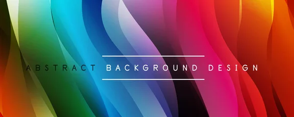 Dynamic trendy simple fluid color gradient abstract background with line effects. Vector Illustration For Wallpaper, Banner, Background, Card, Book Illustration, landing page — ストックベクタ