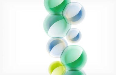 Abstract background - glass shiny transprent hexagon shapes overlapping eath other. Vector Illustration For Wallpaper, Banner, Background, Card, Book Illustration, landing page