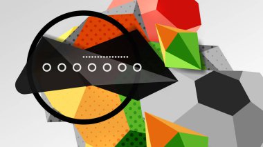 Abstract background - 3d polygonal geometric shapes composition. Vector Illustration For Wallpaper, Banner, Background, Card, Book Illustration, landing page