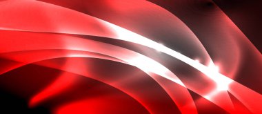 Abstract background. Shiny design neon waves with light effects, techno trendy design. Vector Illustration For Wallpaper, Banner, Background, Card, Book Illustration, landing page