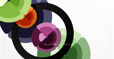 Soyut arkaplan, renkli daireler geometrik bileşim. Duvar Kağıdı, Sancak, Arkaplan, Kart, Kitap İllüstrasyonu, İniş Sayfası