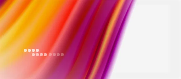 Líneas de onda fondo abstracto, diseño de seda suave con colores de estilo arco iris. Ondas líquidas de color fluido. Ilustración vectorial — Archivo Imágenes Vectoriales