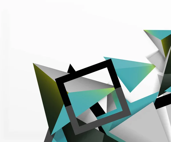 Fondo abstracto, composición de triángulos 3d mosaico, diseño de bajo estilo polivinílico. Ilustración de vectores para fondos de pantalla, Banner, Fondo, Tarjeta, Ilustración de libros, landing page — Vector de stock