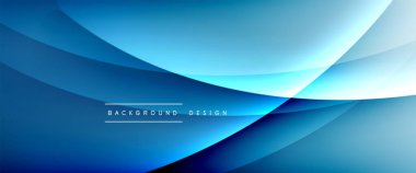 Gölgeli sıvı çizgiler ve eğimli arkaplanda ışık salla. Dinamik düz gölge çizgisi etkisi olan basit akışkan renk gradyanı soyut arkaplan