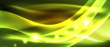 Abstract background. Shiny design neon waves with light effects, techno trendy design. Vector Illustration For Wallpaper, Banner, Background, Card, Book Illustration, landing page