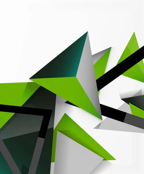 Abstrakter Hintergrund, Mosaik-3D-Dreiecke Komposition, Low-Poly-Design. Vektor-Illustration für Tapeten, Banner, Hintergrund, Karte, Buchillustration, Landing Page — Stockvektor