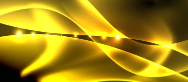 Abstract background. Shiny design neon waves with light effects, techno trendy design. Vector Illustration For Wallpaper, Banner, Background, Card, Book Illustration, landing page