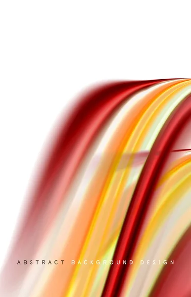Abstrakt baggrund - flydende farvegradient bølger, med dynamisk bevægelse linje effekt. Vector Illustration For Wallpaper, Banner, Baggrund, Kort, Book Illustration, destinationsside – Stock-vektor