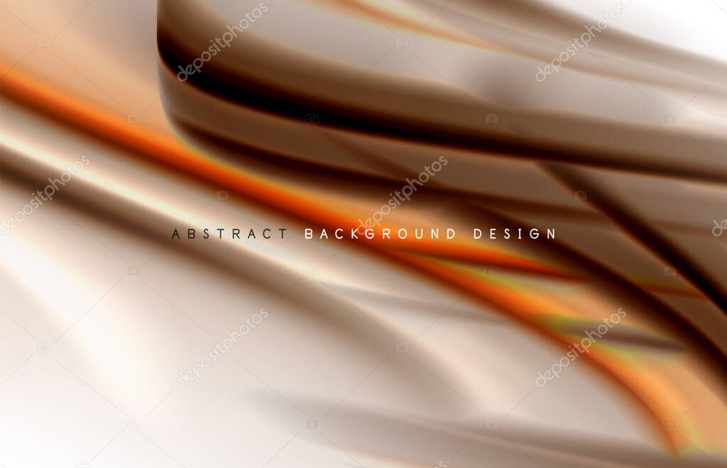 Abstract background - fluid color gradient waves, with dynamic motion line effect. Vector Illustration For Wallpaper, Banner, Background, Card, Book Illustration, landing page