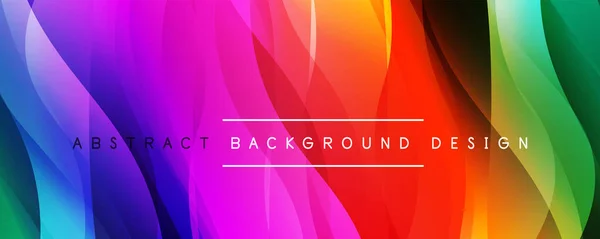 Dynamic trendy simple fluid color gradient abstract background with line effects. Vector Illustration For Wallpaper, Banner, Background, Card, Book Illustration, landing page — ストックベクタ