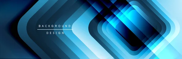 Round squares shapes composition geometric abstract background. Vector Illustration — 스톡 벡터