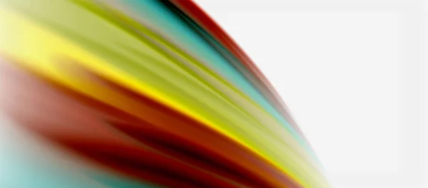 Líneas de onda fondo abstracto, diseño de seda suave con colores de estilo arco iris. Ondas líquidas de color fluido. Ilustración vectorial — Archivo Imágenes Vectoriales