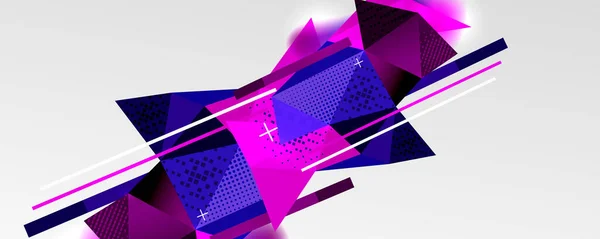 Fondo abstracto - moderno bajo poli triángulo formas patrón poligonal. Ilustración de vectores para fondos de pantalla, Banner, Fondo, Tarjeta, Ilustración de libros, landing page — Archivo Imágenes Vectoriales