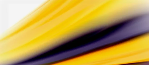 Wave lijnen abstracte achtergrond, gladde zijde ontwerp met regenboog stijl kleuren. Vloeibare vloeistofgolven. Vector Illustratie — Stockvector