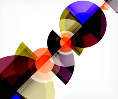 Soyut arkaplan, daire ve üçgen dizaynı üst üste binen şekiller. Geometrik modaya uygun şablon. Duvar Kağıdı, Sancak, Arkaplan, Kart, Kitap İllüstrasyonu, İniş Sayfası