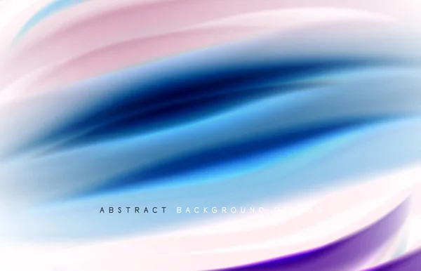 Abstract background - fluid color gradient waves, with dynamic motion line effect. Vector Illustration For Wallpaper, Banner, Background, Card, Book Illustration, landing page — Stock Vector