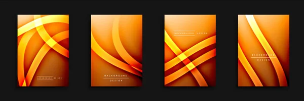 Wave covers bezet met vloeistofgradiënten. Dynamische trendy abstracte achtergrond met golvende lijnen. Vector Illustratie — Stockvector