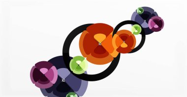 Soyut arkaplan, renkli daireler geometrik bileşim. Duvar Kağıdı, Sancak, Arkaplan, Kart, Kitap İllüstrasyonu, İniş Sayfası