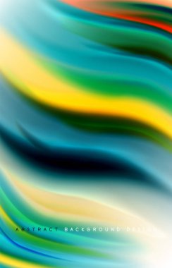 Soyut arkaplan - akışkan renk gradyan dalgaları, dinamik hareket çizgisi etkisi. Duvar Kağıdı, Sancak, Arkaplan, Kart, Kitap İllüstrasyonu, İniş Sayfası