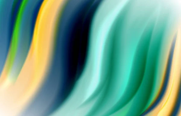 Sfondo astratto - onde di gradiente di colore fluido, con effetto linea di movimento dinamica. Illustrazione vettoriale per carta da parati, banner, sfondo, carta, illustrazione del libro, pagina di destinazione — Vettoriale Stock
