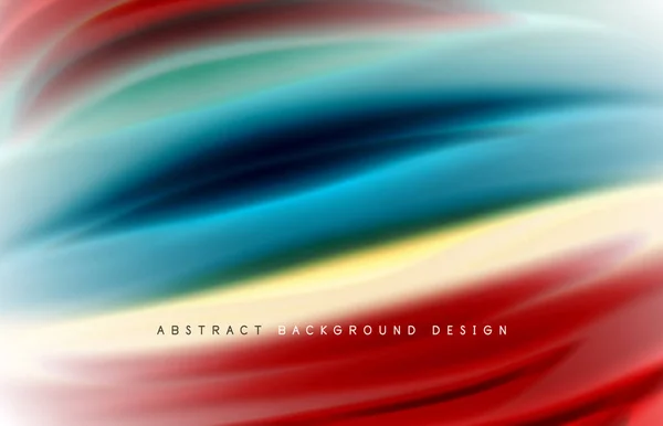 Abstract background - fluid color gradient waves, with dynamic motion line effect. Vector Illustration For Wallpaper, Banner, Background, Card, Book Illustration, landing page — 스톡 벡터