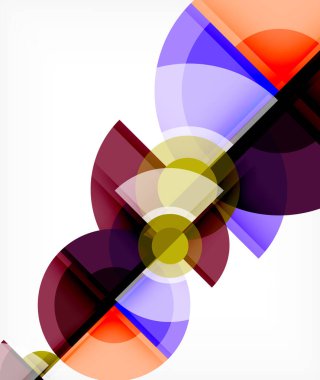 Soyut arkaplan, daire ve üçgen dizaynı üst üste binen şekiller. Geometrik modaya uygun şablon. Duvar Kağıdı, Sancak, Arkaplan, Kart, Kitap İllüstrasyonu, İniş Sayfası