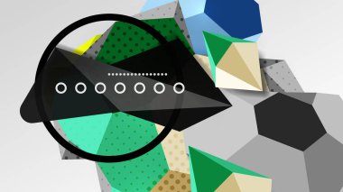Abstract background - 3d polygonal geometric shapes composition. Vector Illustration For Wallpaper, Banner, Background, Card, Book Illustration, landing page