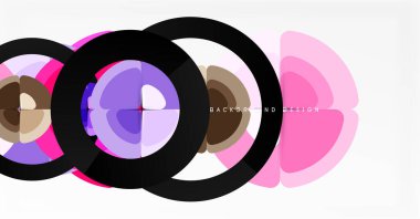 Soyut arkaplan, renkli daireler geometrik bileşim. Duvar Kağıdı, Sancak, Arkaplan, Kart, Kitap İllüstrasyonu, İniş Sayfası