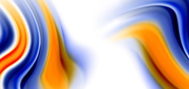 Beyaz, sıvı sıvı renk dalgalarında ipeksi çizgiler. Vector Illustrations for Duvar Kağıdı, Banner, Arkaplan, Kart, Kitap, İllüstrasyon, iniş sayfası, kapak, pankart, poster, afiş, el ilanı, tasarım