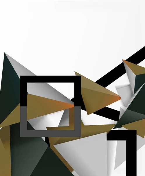 Fundo abstrato, composição de triângulos 3d mosaico, design de baixo estilo poli. Ilustração vetorial para papel de parede, bandeira, fundo, cartão, ilustração do livro, landing page — Vetor de Stock