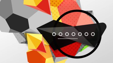 Abstract background - 3d polygonal geometric shapes composition. Vector Illustration For Wallpaper, Banner, Background, Card, Book Illustration, landing page