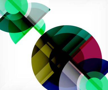 Soyut arkaplan, daire ve üçgen dizaynı üst üste binen şekiller. Geometrik modaya uygun şablon. Duvar Kağıdı, Sancak, Arkaplan, Kart, Kitap İllüstrasyonu, İniş Sayfası