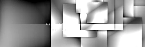 Forma cuadrada composición geométrica abstracta fondo. Efectos de sombra 3D y gradientes de fluidos. Formas modernas superpuestas — Archivo Imágenes Vectoriales